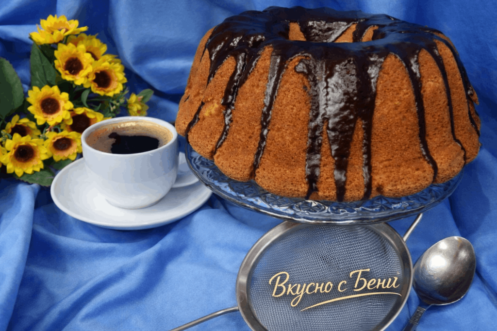 Кекс с лимонови корички и портокал